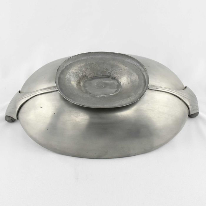 Terrina com tampa em estanho puro – Estanhos Gomil
