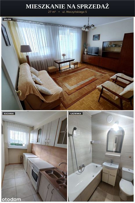 REZERWACJA! kawalerka 27m² z balkonem – Centrum, ul. Moczyńskiego