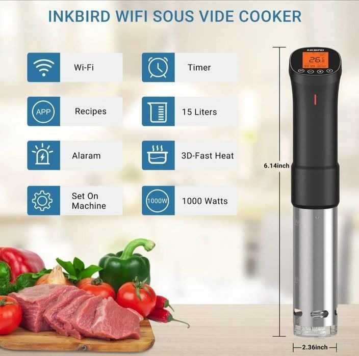 Термостат Caso Inkbird WiFi Су вид від Сувид Sous Vide