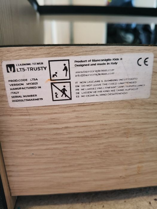Kitchen Helper Podest  Bianconiglio Kids Trusty LT5 montessori włoski