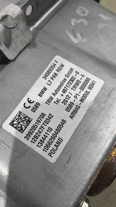 Airbag Tablier/ passageiro BMW Serie 1 (F20) e Serie 3 (F30) 3409.9354