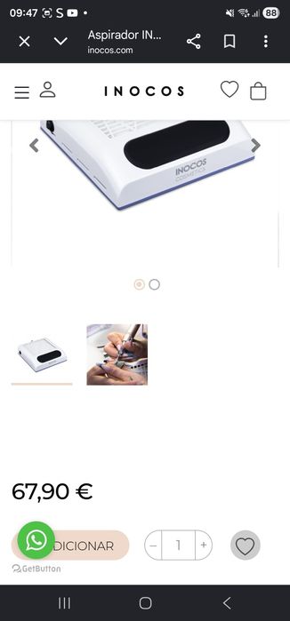 Kit Profissional de Unhas INOCOS – Como Novo (Usado Apenas 1 Vez!)