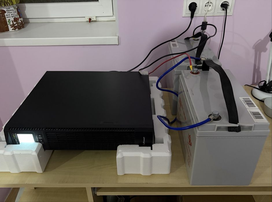 Комплект UPS EXA Plus RTL 1 kVA та 2 батареї 12v 100Ah LogicPower Gel