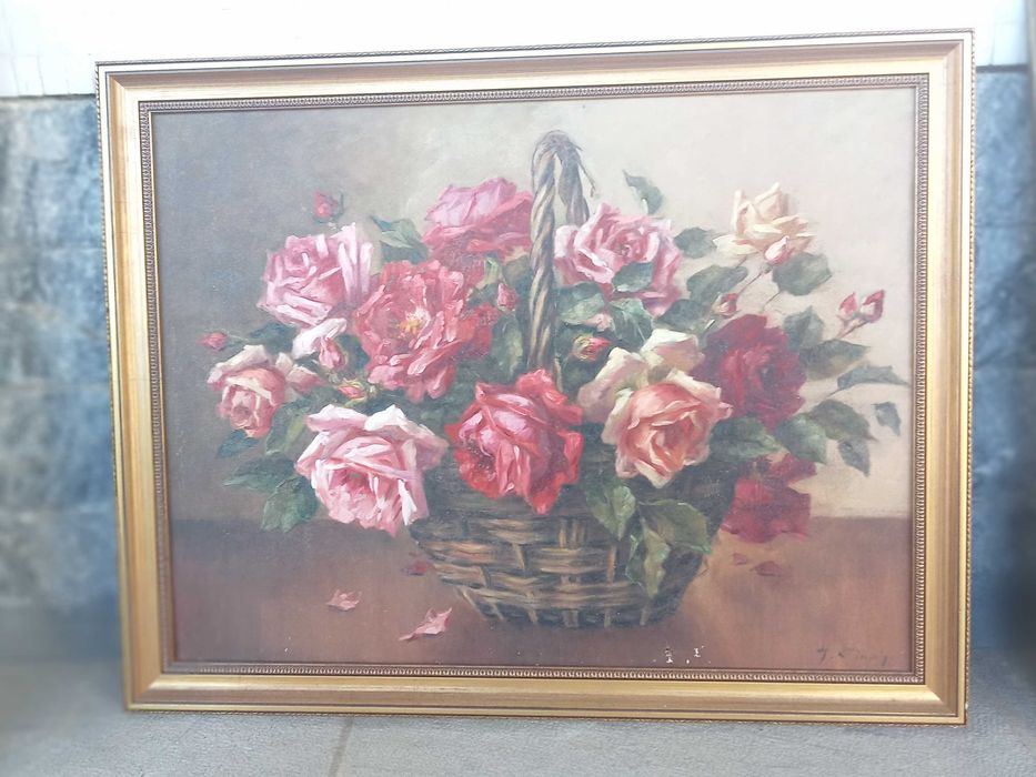 Pintura a óleo em tela