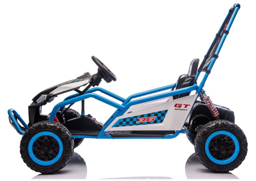 7-12km/h auto goakrrt Na Akumulator DM-107 24V7 Cichy Silnik Niebieski