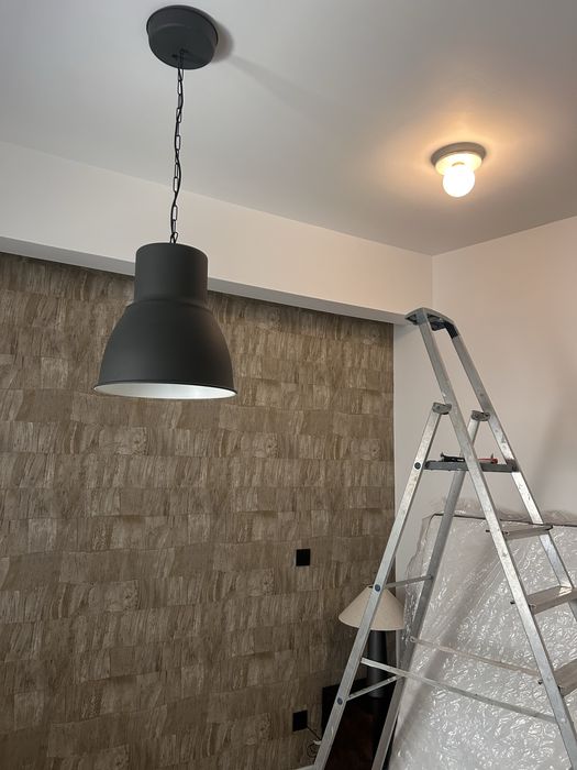 IKEA HEKTAR Preto (x4) – Candeeiros Suspensos de Estilo Industrial