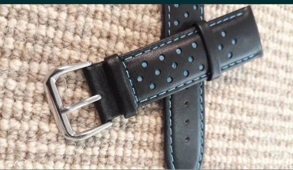 Bracelete Pele Azul  22mm