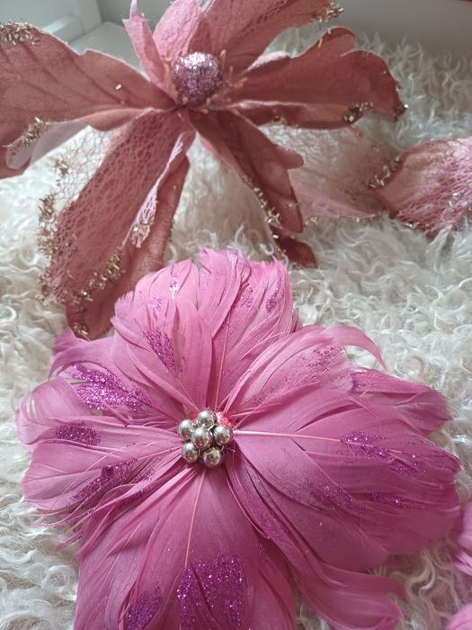 Flores de decoração para arvore de natal