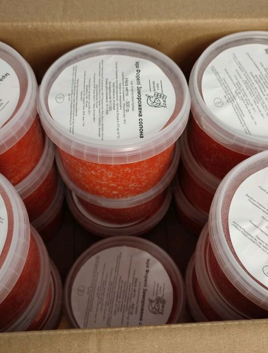 Червона ікра нерест 25 р Форелі Фінляндія 500 gr
