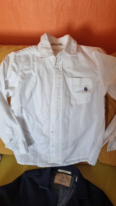 Сорочка для хлопчика, Piaza Italia, біла, 4-5р,