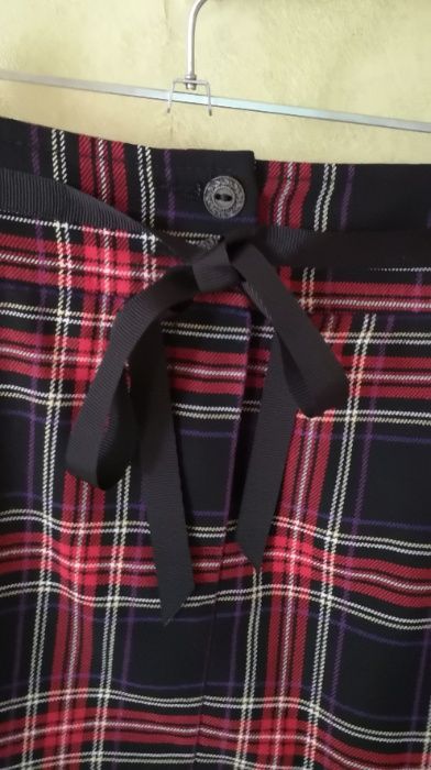 Юбка мини в шотландском стиле