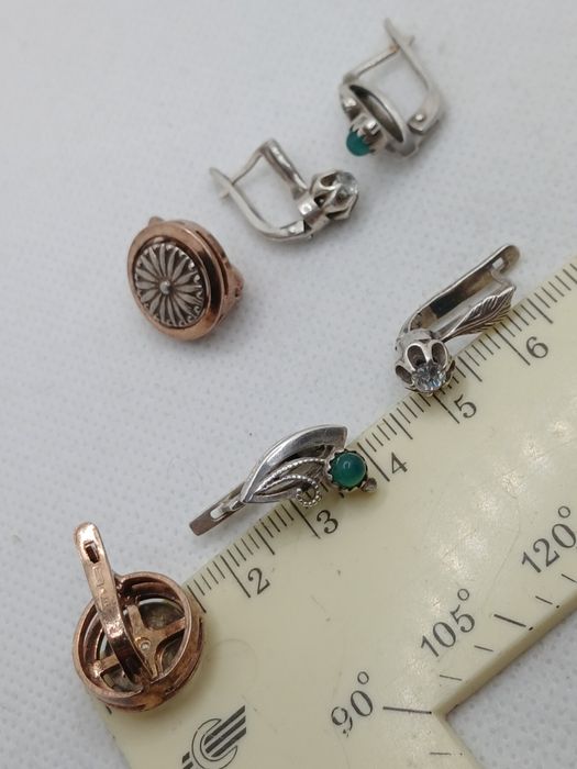 Серьги серебро СССР