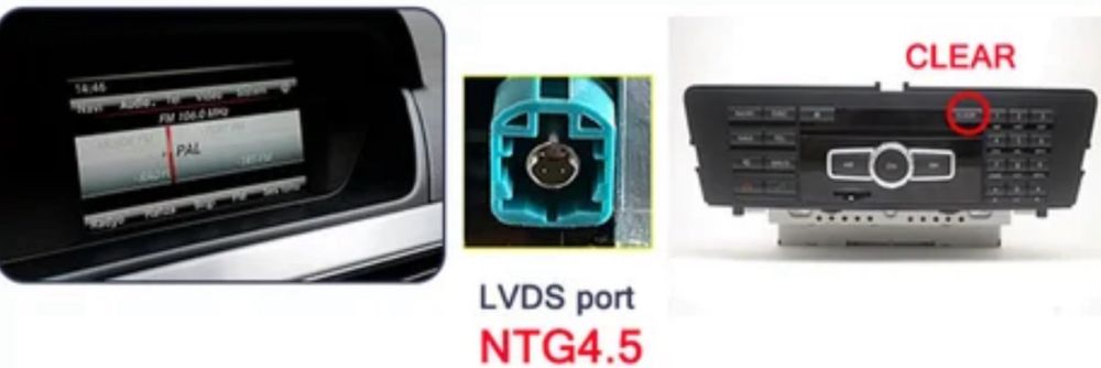 rádio/ecrã de carro, para mercedes benz