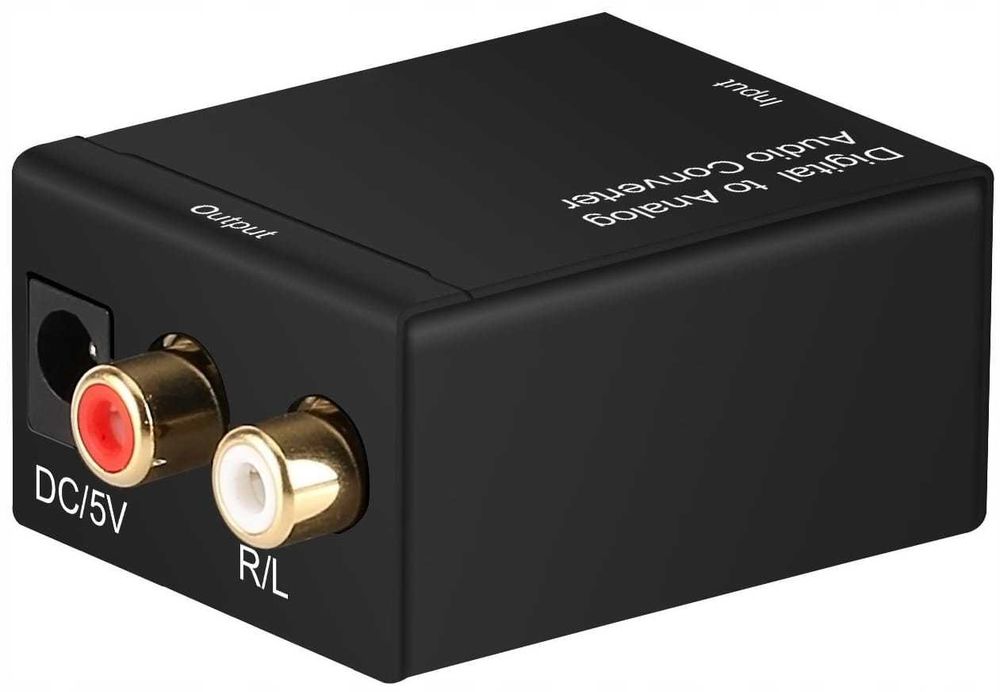 Cyfrowy konwerter audio na analogowy SPDIF coaxial i optyczny DAC RCA