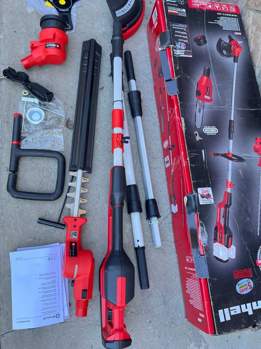 Набір садових інструментів Einhell GE-LM 36/4in1 Li-Solo !!! немає насадки пила!!!