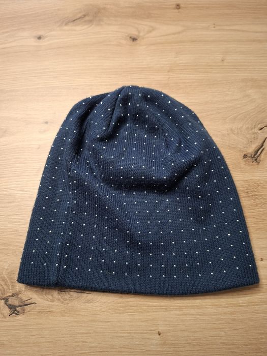 Czapka granatowa damska