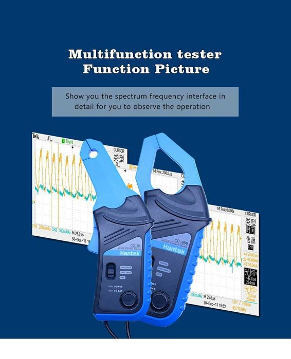 Токовые клещи для осциллографа Hantek CC65 CC650 CC800 на 65/650/800А