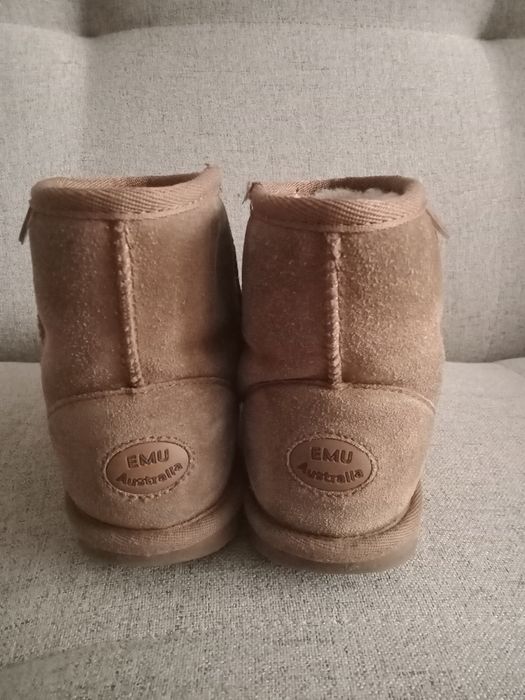 Orginalne buciki zimowe Emu Australia rozm 32z nat zamszu