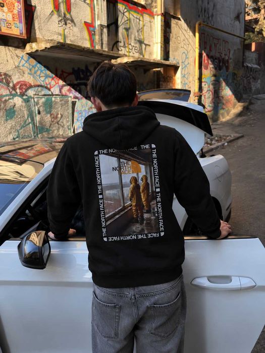Черное Худи The North Face — Нова Кофта TNF ТНФ — Stallker — XS S M L XL XXL