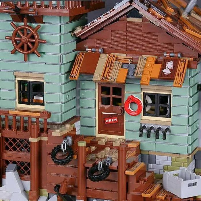 2049 klocków. Stary sklep wędkarski MOC 16050 zabawki prezent.
