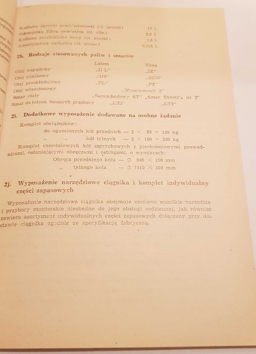 Ursus C-451 Instrukcja obsługi ciągnika z 1959 roku