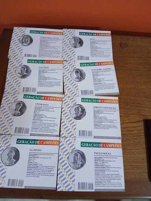 Vendo 16 moedas de prata "Campeões sub-20  da geração de ouro