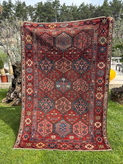 Vintage Dywan Wełniany Perski Iran Hamadan 220x135 NAJTANIEJ W POLSCE