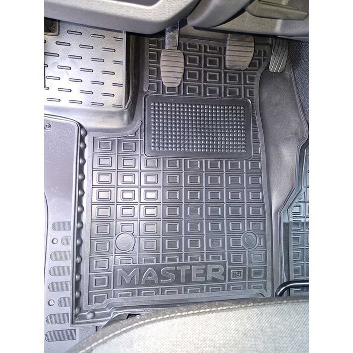 Коврики Renault Master Opel Movano - 1 ряд 2018-2024 рестайл Резиновые