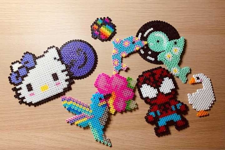 Prasowanka Koraliki Do Prasowania Zestaw 9000 el Szablony Kuferek NOWY