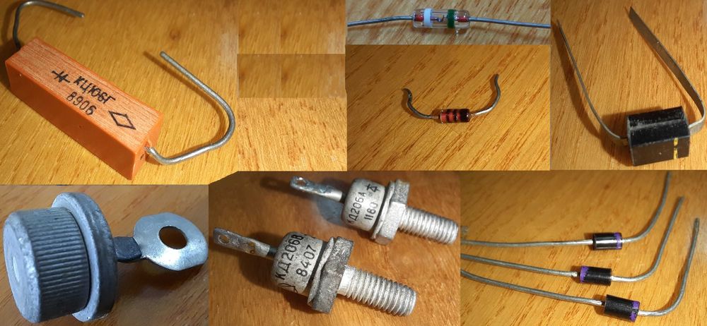 Диоды КД, Д, Стабилитроны 2С, КС, Диодные столбы и мосты КЦ