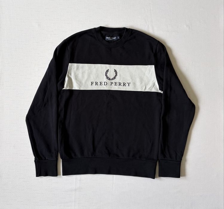 Bawełniana bluza Fred Perry z wyszywanym logiem