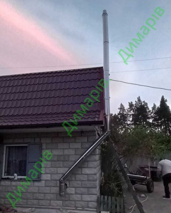 Димохід сендвіч утеплений / нержавійка оцинковка / Піч камін булер’ян