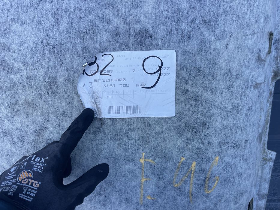 Стеля BMW E46 чорна універсал потолок е46 бмв салон елемент декору bmw