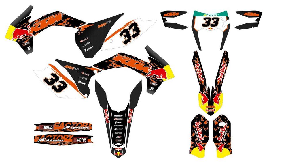 Kit autocolantes KTM EXC SX 2011 15