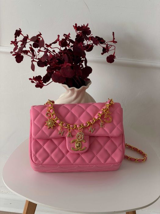 Сумка Chanel Mini Lambskin Coco через плече крос боді Шанель