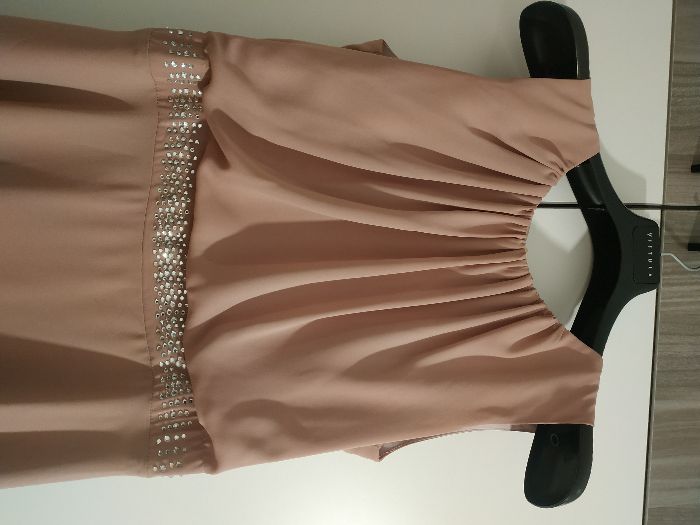 Długa sukienka na wesele, elegancka,