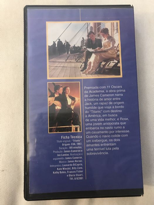 Vhs Titanic com Leonardo di Caprio