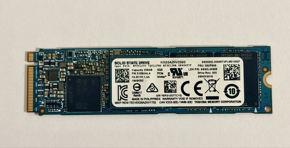 Dyak 256GB,SSD, NVMe m.2, model: KXG5AZNV256G