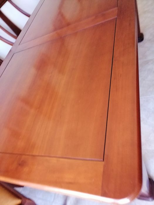 Mesa Cerejeira maciça 6 cadeiras