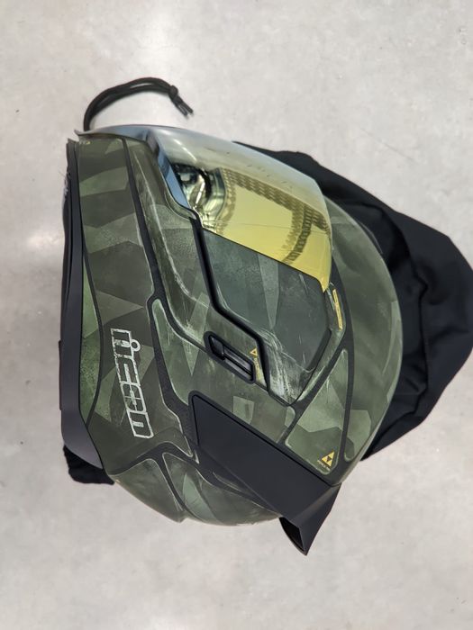 Capacete mota  Icon BATTLESCAR 2 Airflite GREEN – Tamanho S