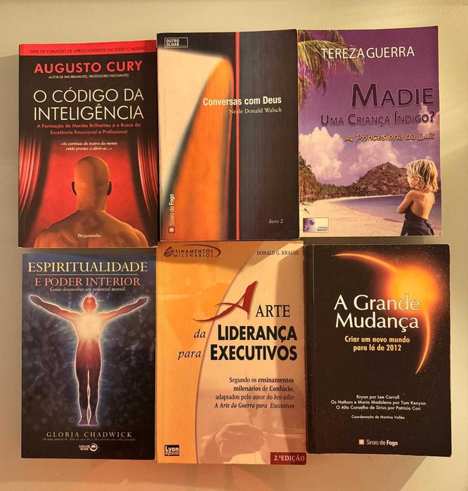 Livros de Espiritualidade, Psicologia e Desenvolvimento Pessoal , Teosofia, Auto Ajuda, Neurociência, Daniel Amen, Chopra, Damásio, Tolle .
