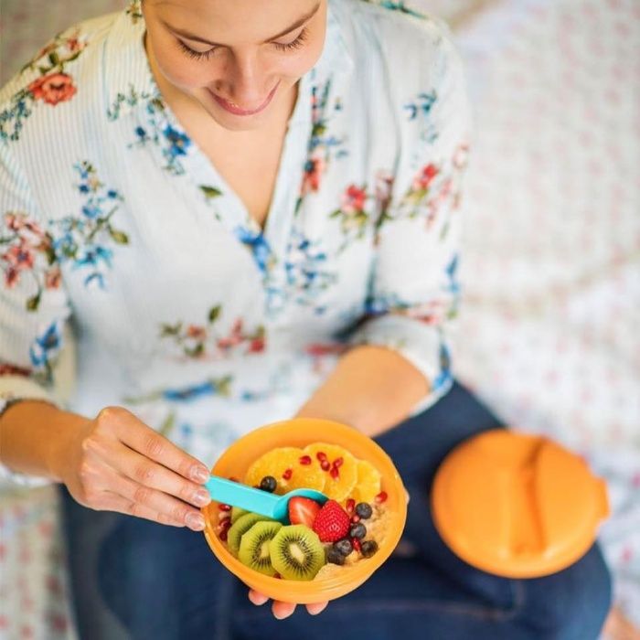 Lanchonete para Sobremesa com colher (novo) - Tupperware