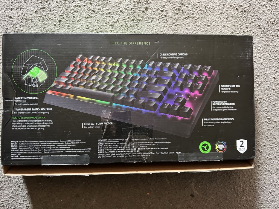Klawiatura razer blackwidow  v3 tenkeyless