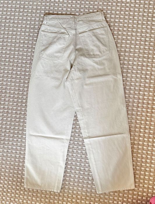 Нові бежеві нюд штани джинси висока талія Uniqlo