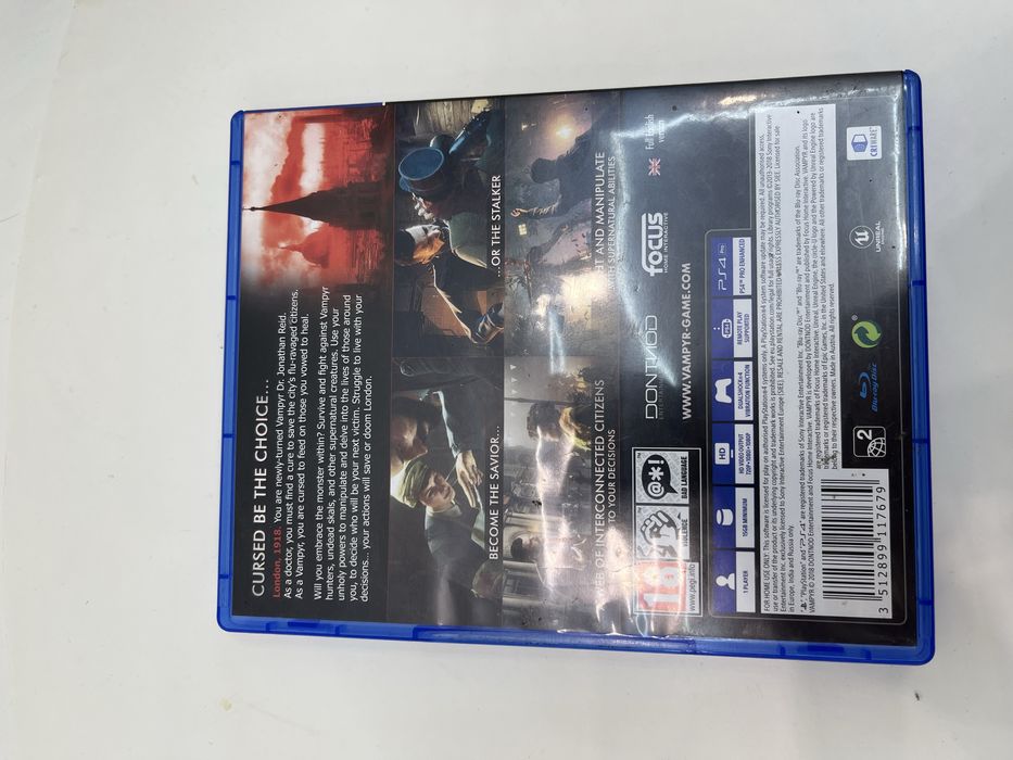 Диск игра для PS4 Vampyr
