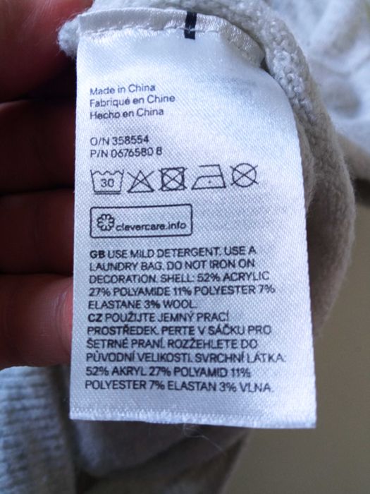 H&M damski sweter przez głowę r S akryl