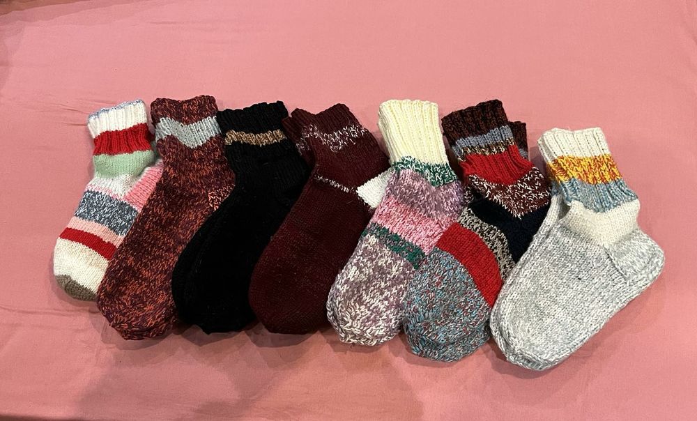 Тёплые,вязаные носки