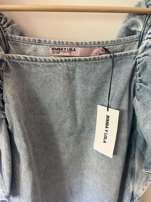 Vestido de Ganga - Bimba y Lola - completamente NOVO - M
