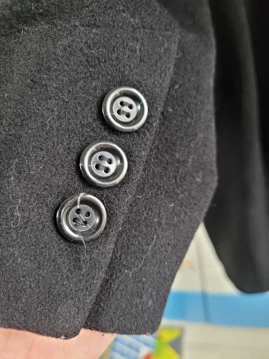 Wełniany klasyczny płaszcz damski roz 44