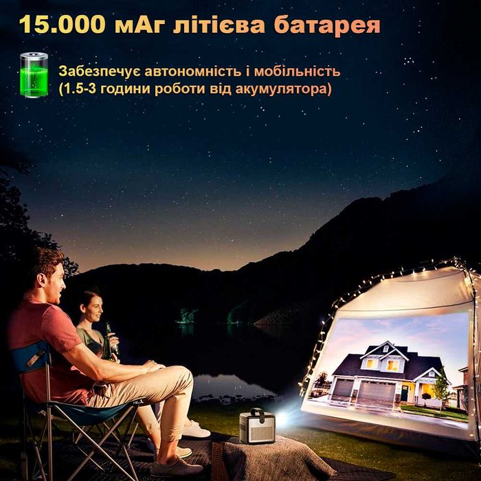 TouYinger G5 акумуляторний FullHD DLP проектор (*Київ*)